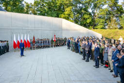 harcerze, Duda, Andzrej, prezydent, Majchrowski, otwarcie, Muzeum, Centrum Ruchu Harcerskiego, skauc