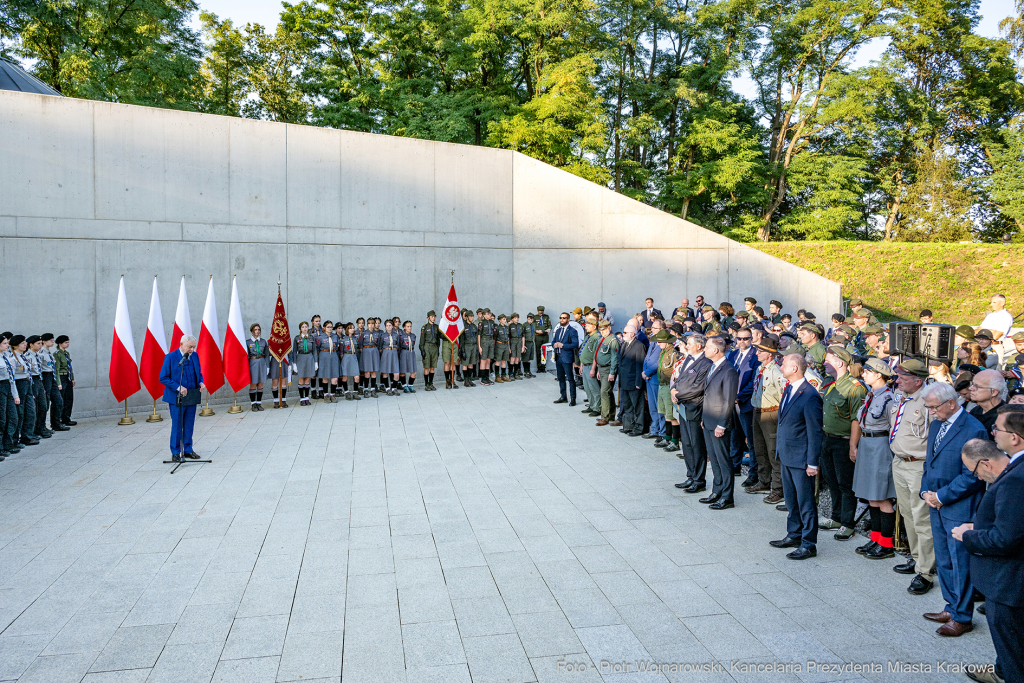 harcerze, Duda, Andzrej, prezydent, Majchrowski, otwarcie, Muzeum, Centrum Ruchu Harcerskiego, skauc  Autor: P. Wojnarowski