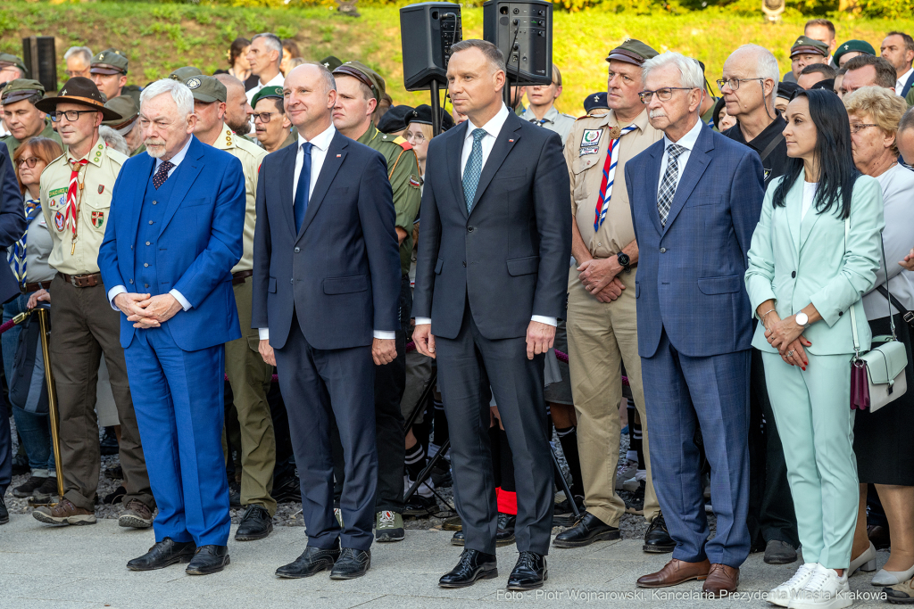 harcerze, Duda, Andzrej, prezydent, Majchrowski, otwarcie, Muzeum, Centrum Ruchu Harcerskiego, skauc  Autor: P. Wojnarowski