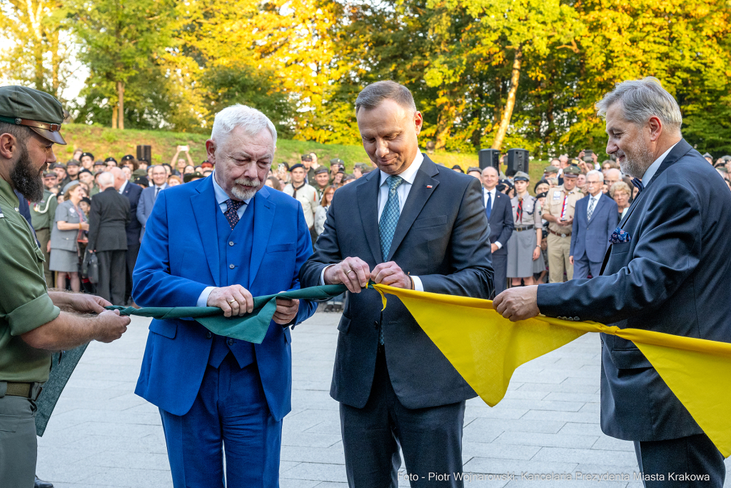 harcerze, Duda, Andzrej, prezydent, Majchrowski, otwarcie, Muzeum, Centrum Ruchu Harcerskiego, skauc  Autor: P. Wojnarowski