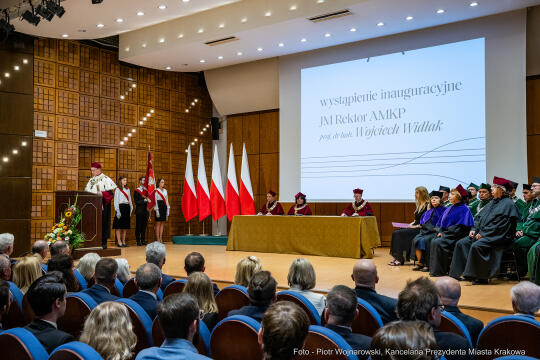Kraków,  Akademia Muzyczna, inauguracja, immatrykulacja,studenci, profesorowie, Duda, Andrzej, prez