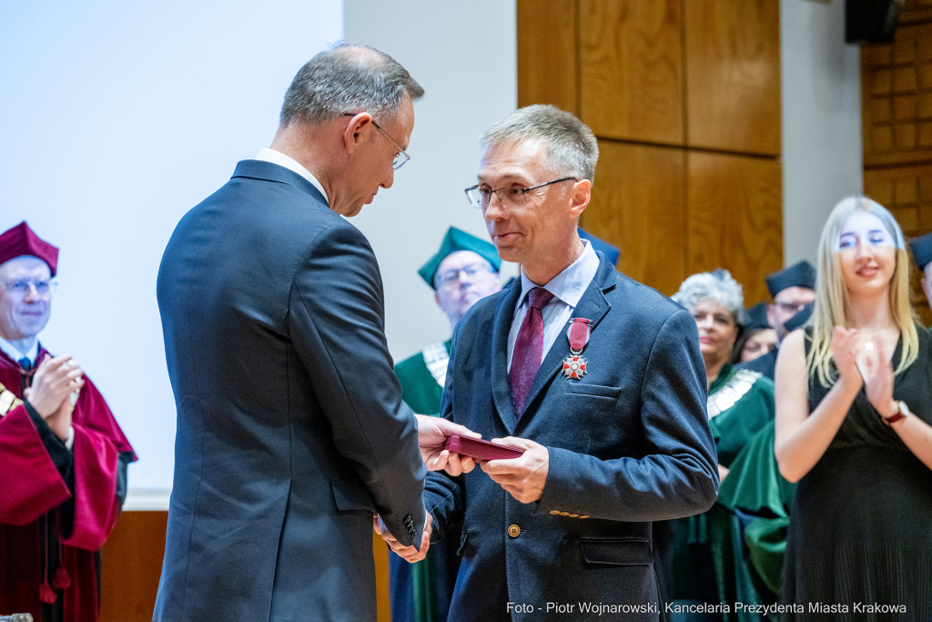 Kraków,  Akademia Muzyczna, inauguracja, immatrykulacja,studenci, profesorowie, Duda, Andrzej, prez  Autor: P. Wojnarowski