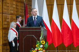 Kraków,  Akademia Muzyczna, inauguracja, immatrykulacja,studenci, profesorowie, Duda, Andrzej, prez