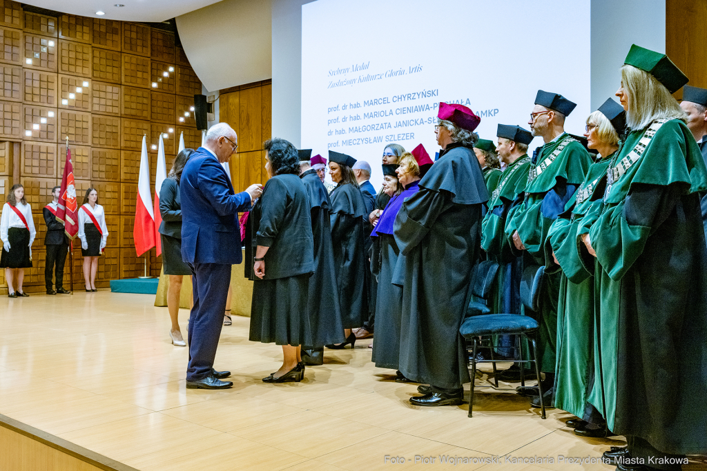 Kraków,  Akademia Muzyczna, inauguracja, immatrykulacja,studenci, profesorowie, Duda, Andrzej, prez  Autor: P. Wojnarowski