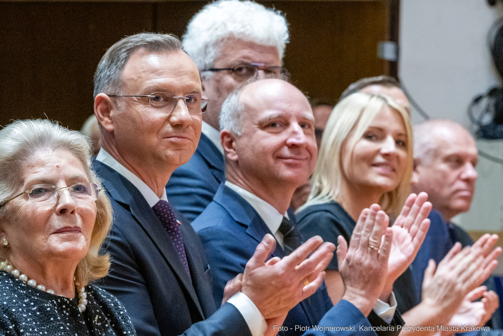 Kraków,  Akademia Muzyczna, inauguracja, immatrykulacja,studenci, profesorowie, Duda, Andrzej, prez  Autor: P. Wojnarowski