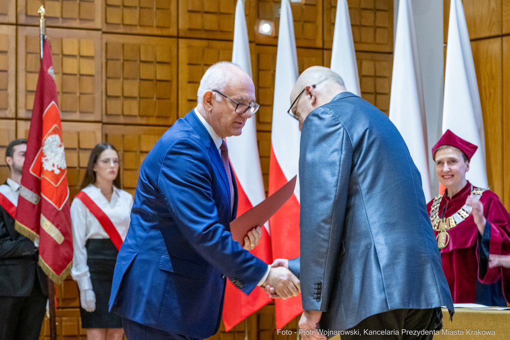 Kraków,  Akademia Muzyczna, inauguracja, immatrykulacja,studenci, profesorowie, Duda, Andrzej, prez  Autor: P. Wojnarowski