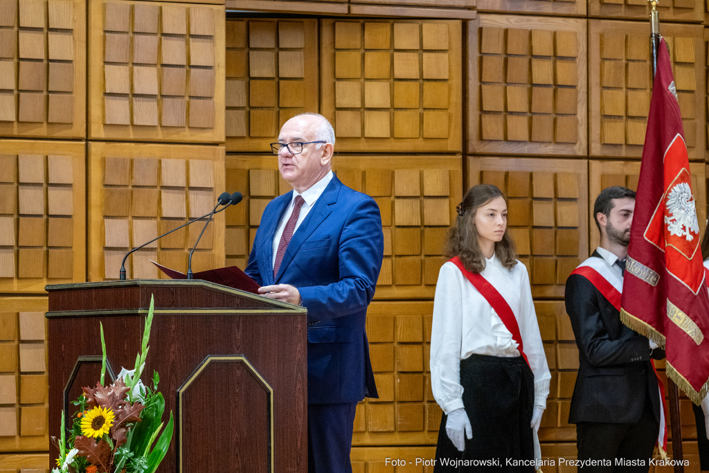 Kraków,  Akademia Muzyczna, inauguracja, immatrykulacja,studenci, profesorowie, Duda, Andrzej, prez  Autor: P. Wojnarowski