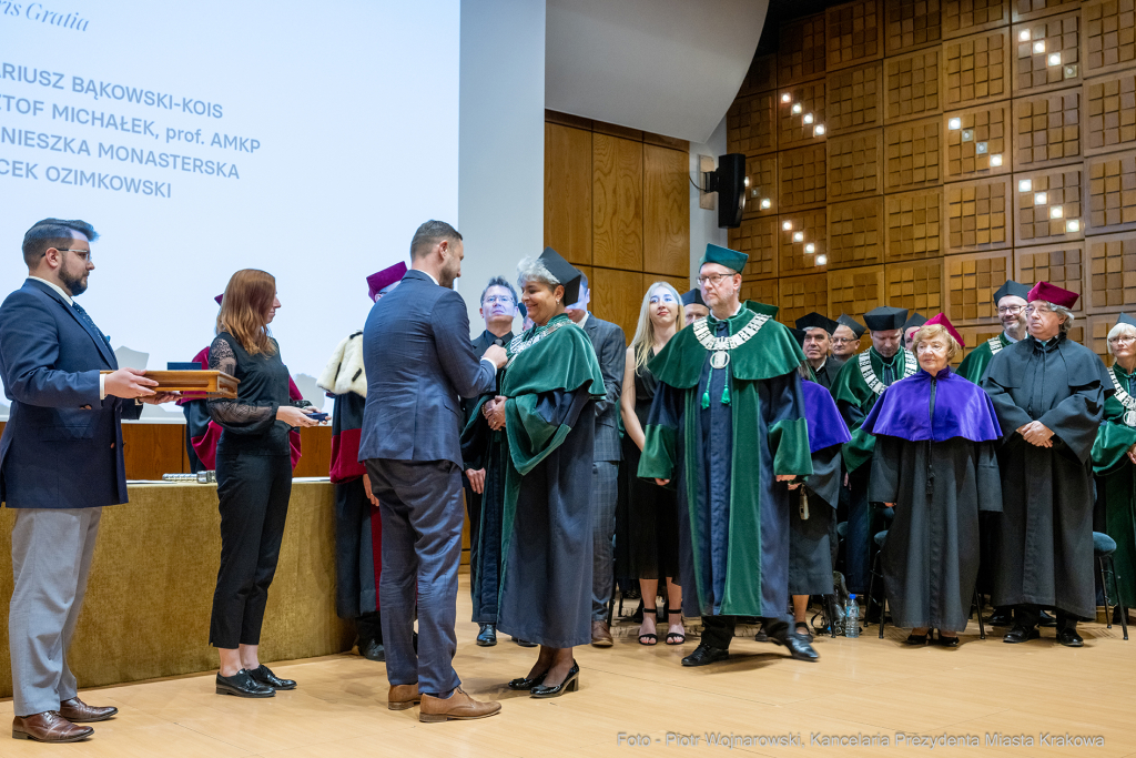 Kraków,  Akademia Muzyczna, inauguracja, immatrykulacja,studenci, profesorowie, Duda, Andrzej, prez  Autor: P. Wojnarowski