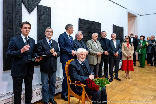 Kućma, Wincenty, wystawa, Pałac Sztuki, wernisaż, Kraków, Majchrowski, Witek, 88