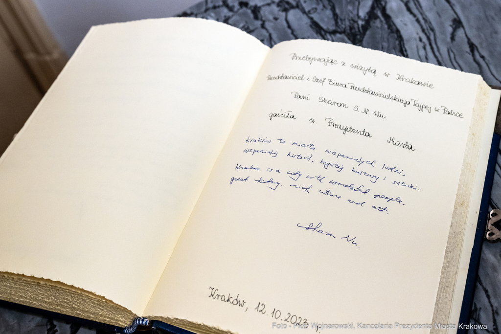 Sharon S. N. Wu, Tajpej, spotkanie, Tajwan, Majchrowski, Ambasador  Autor: P. Wojnarowski