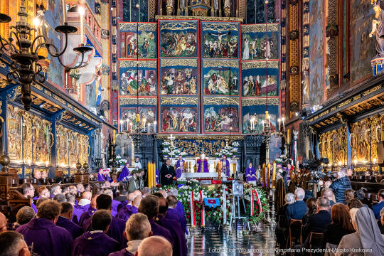 Bazylika Mariacka, pogrzeb, uroczystości, pogrzebowe, Wanda Półtawska, doktor, profesor, Kraków,