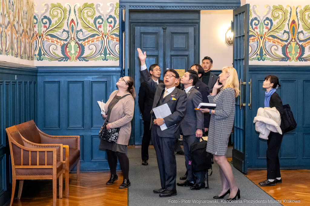 Kraków, Otofotokronika, Urząd Miasta Krakowa, UMK, spotkanie, Burmistrz, Himeji, Japonia, delegacj  Autor: P. Wojnarowski