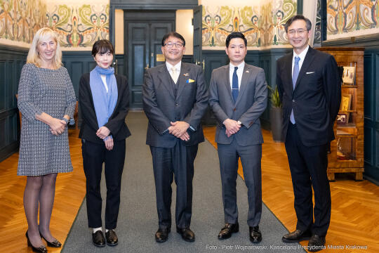 Kraków, Otofotokronika, Urząd Miasta Krakowa, UMK, spotkanie, Burmistrz, Himeji, Japonia, delegacj