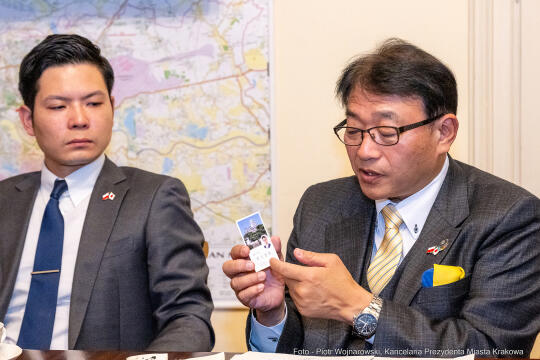 Kraków, Otofotokronika, Urząd Miasta Krakowa, UMK, spotkanie, Burmistrz, Himeji, Japonia, delegacj