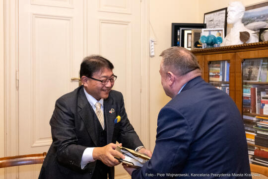 Kraków, Otofotokronika, Urząd Miasta Krakowa, UMK, spotkanie, Burmistrz, Himeji, Japonia, delegacj