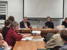 Spotkanie Andrzeja Kuliga, zastępcy prezydenta Krakowa z mieszkańcami oraz radnymi dzielnicy XV Mi