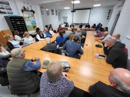 Spotkanie Andrzeja Kuliga, zastępcy prezydenta Krakowa z mieszkańcami oraz radnymi dzielnicy XV Mi