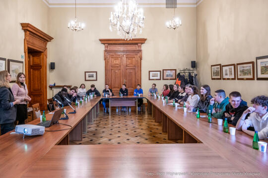 Kraków, Otofotokronika, Urząd Miasta Krakowa, UMK, Orlean, młodzież, wizyta partnerstwo, miasto 