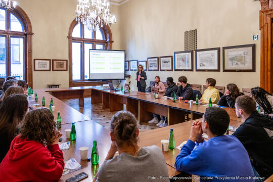 Kraków, Otofotokronika, Urząd Miasta Krakowa, UMK, Orlean, młodzież, wizyta partnerstwo, miasto 