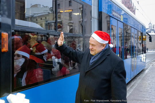 Kraków, Otofotokronika, Urząd Miasta Krakowa, UMK, Mikołaje, Kulig, paczki, tramwaj