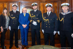 Kraków, Otofotokronika, Urząd Miasta Krakowa, UMK, marynarze, ORP Kraków, spotkanie, Majchrowski