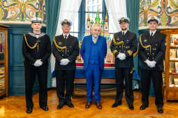 Kraków, Otofotokronika, Urząd Miasta Krakowa, UMK, marynarze, ORP Kraków, spotkanie, Majchrowski