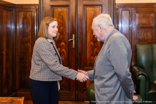 Kraków, Otofotokronika, ambasador, Kanada, Godin, spotkanie, Majchrowski, meeting, ambassador