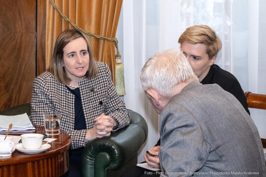 Kraków, Otofotokronika, ambasador, Kanada, Godin, spotkanie, Majchrowski, meeting, ambassador