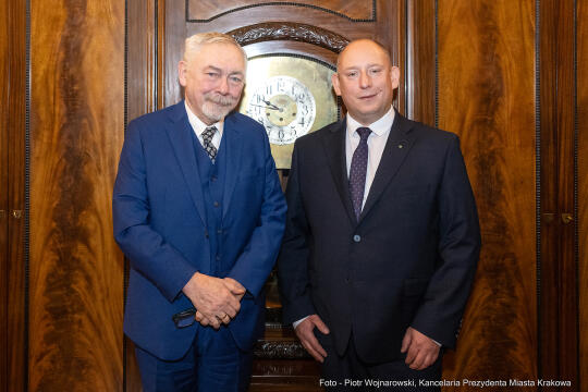 umk_1431.jpg-Klęczar, Krzysztof Klęczar, wojewoda Małopolski, spotkanie, nowy, Majchrowski