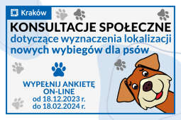 Logo: Konsultacje społeczne dotyczące wyznaczenia lokalizacji nowych wybiegów dla psów