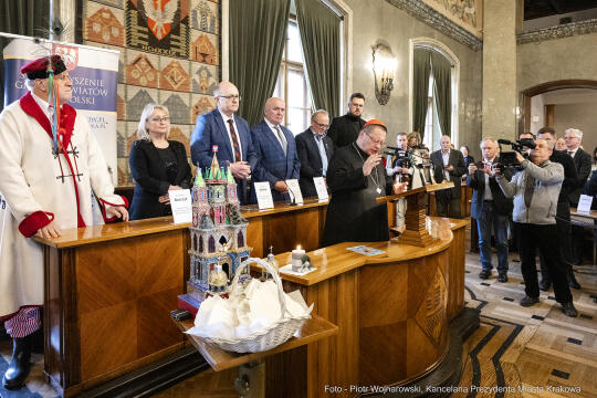 opłatek, spotkanie, Stowarzyszenie Gmin i Powiatów Małopolski, Ryś, Majchrowski, Kosiniak-Kamysz