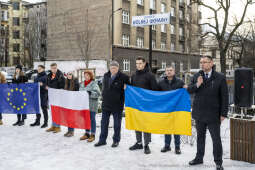 żywy łańcuch, akcja, Skwer Wolnej Ukrainy, konsul, Kośmider, Ukraińcy