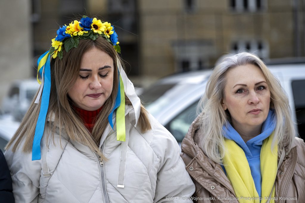 żywy łańcuch, akcja, Skwer Wolnej Ukrainy, konsul, Kośmider, Ukraińcy  Autor: P. Wojnarowski