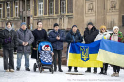 żywy łańcuch, akcja, Skwer Wolnej Ukrainy, konsul, Kośmider, Ukraińcy