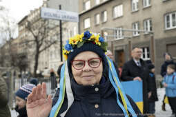 żywy łańcuch, akcja, Skwer Wolnej Ukrainy, konsul, Kośmider, Ukraińcy