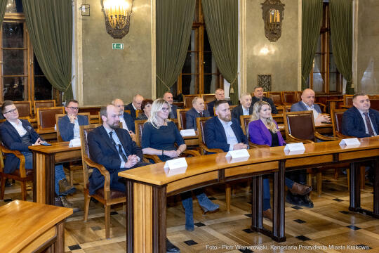 rady dzielnic, konwent, Kulig, Fryczek, Buszek, inauguracja, posiedzenie, spotkanie, przewodniczący