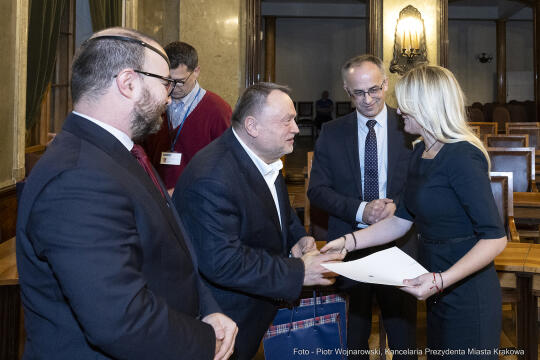 rady dzielnic, konwent, Kulig, Fryczek, Buszek, inauguracja, posiedzenie, spotkanie, przewodniczący