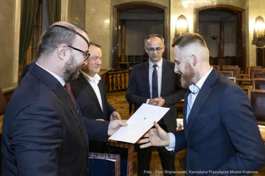 rady dzielnic, konwent, Kulig, Fryczek, Buszek, inauguracja, posiedzenie, spotkanie, przewodniczący