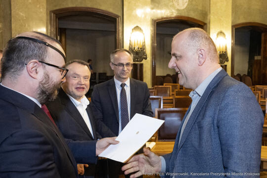 rady dzielnic, konwent, Kulig, Fryczek, Buszek, inauguracja, posiedzenie, spotkanie, przewodniczący