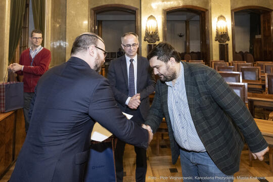 rady dzielnic, konwent, Kulig, Fryczek, Buszek, inauguracja, posiedzenie, spotkanie, przewodniczący