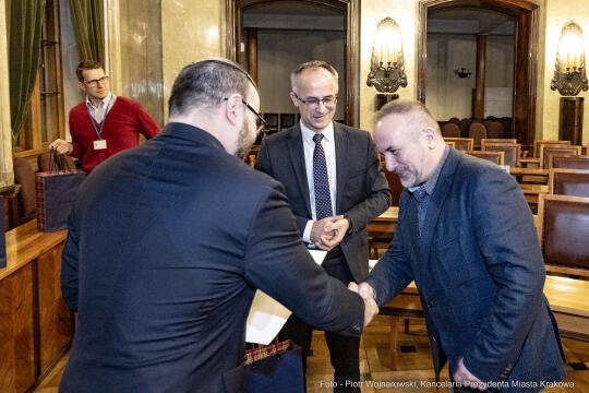 rady dzielnic, konwent, Kulig, Fryczek, Buszek, inauguracja, posiedzenie, spotkanie, przewodniczący