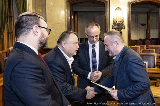 rady dzielnic, konwent, Kulig, Fryczek, Buszek, inauguracja, posiedzenie, spotkanie, przewodniczący