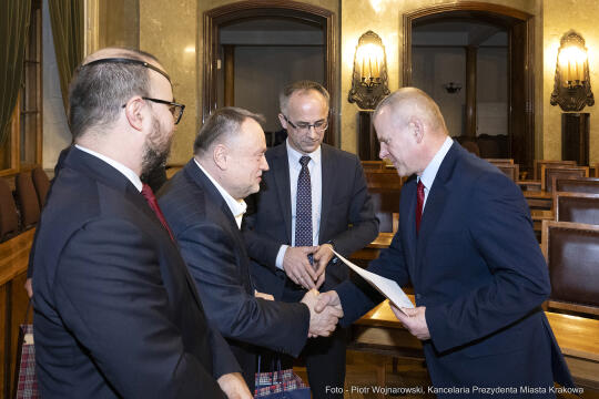 rady dzielnic, konwent, Kulig, Fryczek, Buszek, inauguracja, posiedzenie, spotkanie, przewodniczący