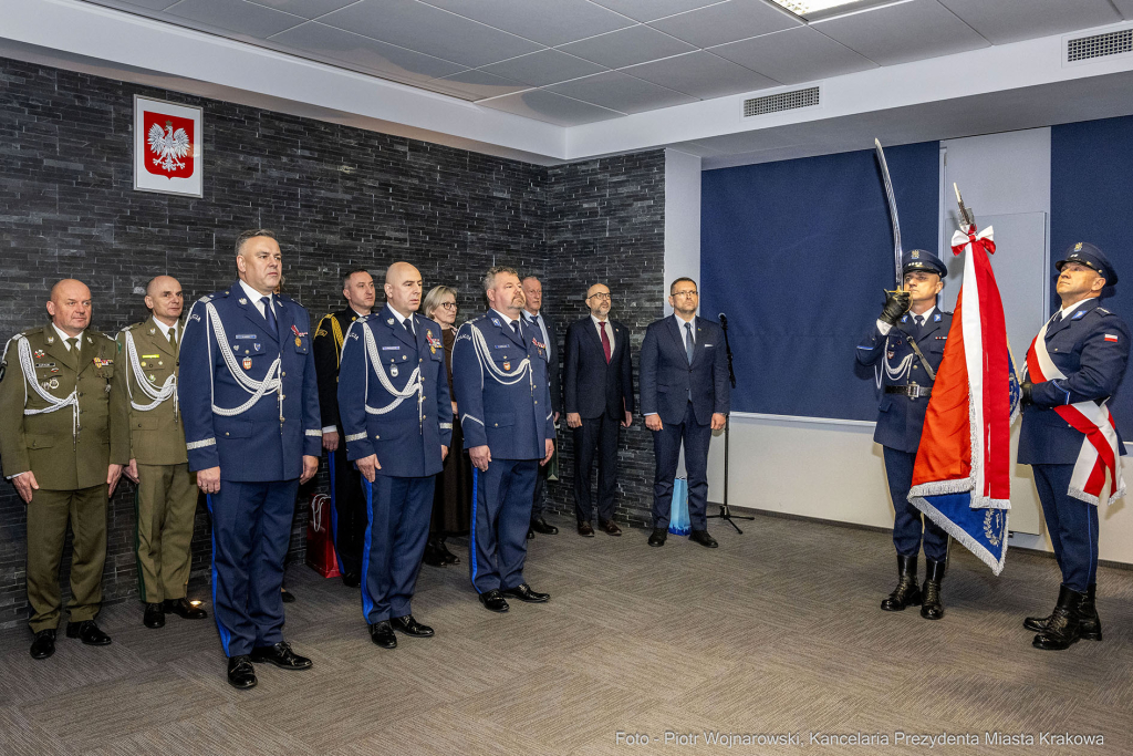 Policja, Ledzion, emerytura, Morajka, nominacja, Kraków, Kulig Andrzej, Kochańczyk, uroczystość  Autor: P. Wojnarowski