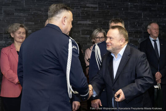 Policja, Ledzion, emerytura, Morajka, nominacja, Kraków, Kulig Andrzej, Kochańczyk, uroczystość