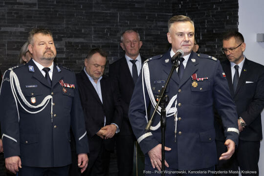 Policja, Ledzion, emerytura, Morajka, nominacja, Kraków, Kulig Andrzej, Kochańczyk, uroczystość