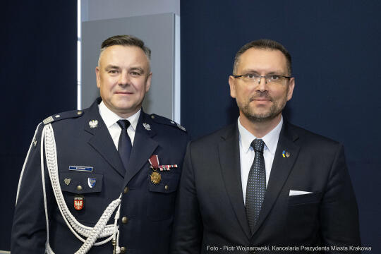 Policja, Ledzion, emerytura, Morajka, nominacja, Kraków, Kulig Andrzej, Kochańczyk, uroczystość