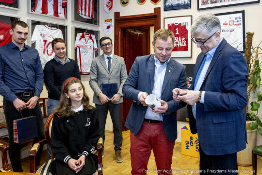 badminton, medaliści, Akademia Badmintona, Kraków, spotkanie, pełnomocnik, Janusz Kozioł