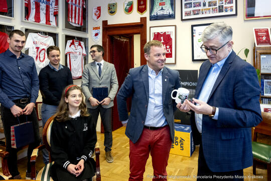 badminton, medaliści, Akademia Badmintona, Kraków, spotkanie, pełnomocnik, Janusz Kozioł