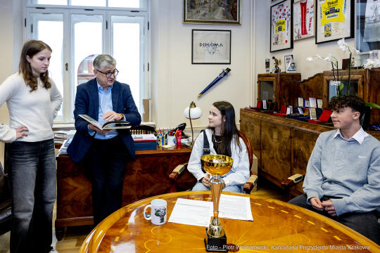 badminton, medaliści, Akademia Badmintona, Kraków, spotkanie, pełnomocnik, Janusz Kozioł